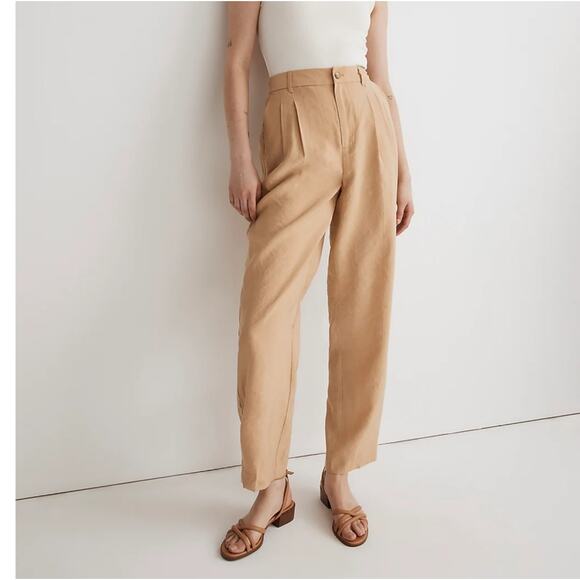 NWT Madewell The Tailored Tapered Pant in Softdrape Size 14 - Picture 2 of 12